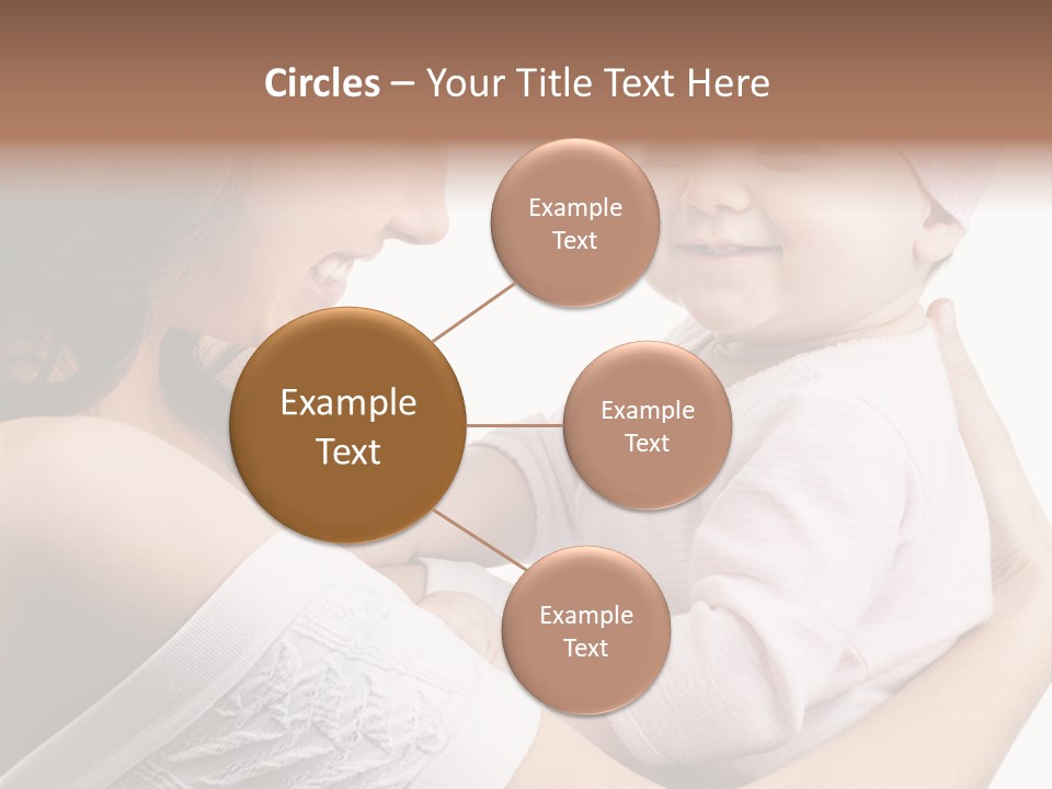 Parenting Smiling Holding PowerPoint Template