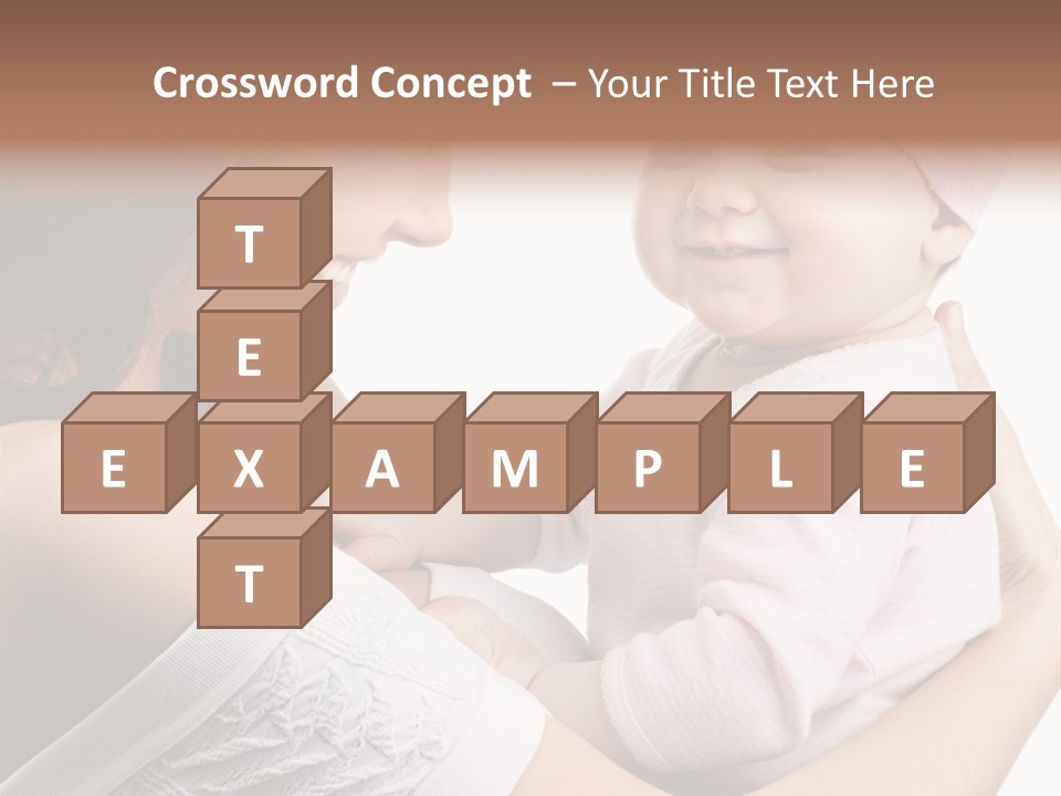 Parenting Smiling Holding PowerPoint Template