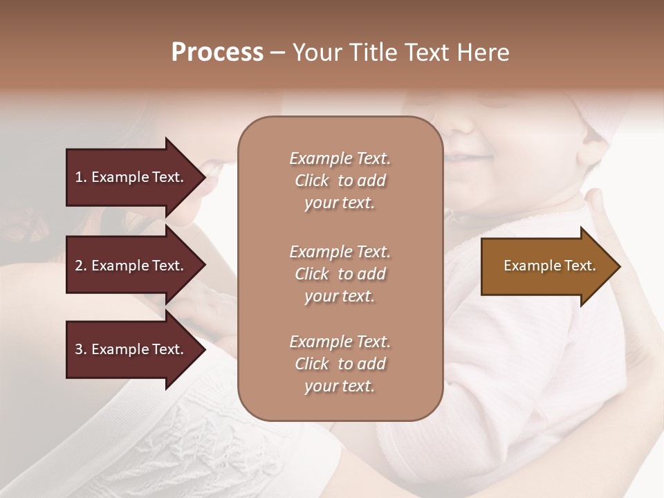 Parenting Smiling Holding PowerPoint Template