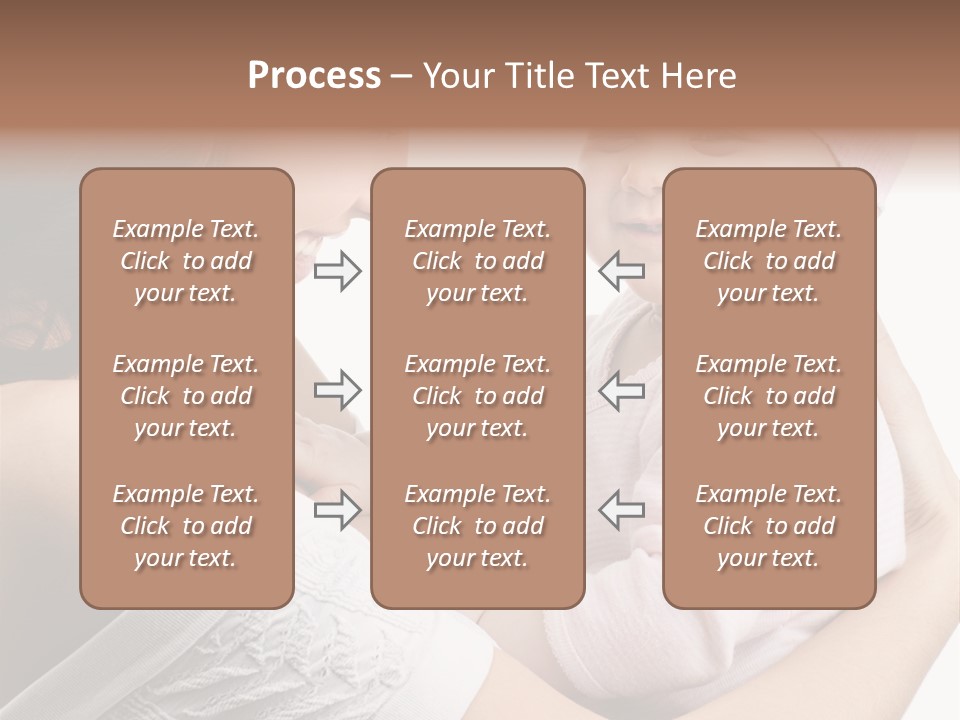 Parenting Smiling Holding PowerPoint Template