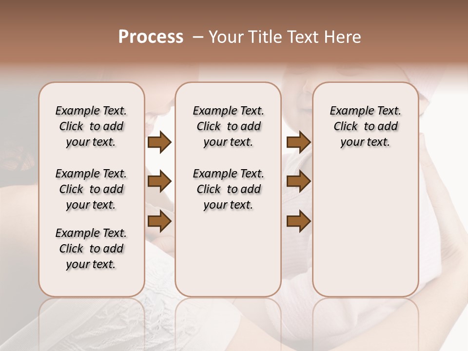Parenting Smiling Holding PowerPoint Template