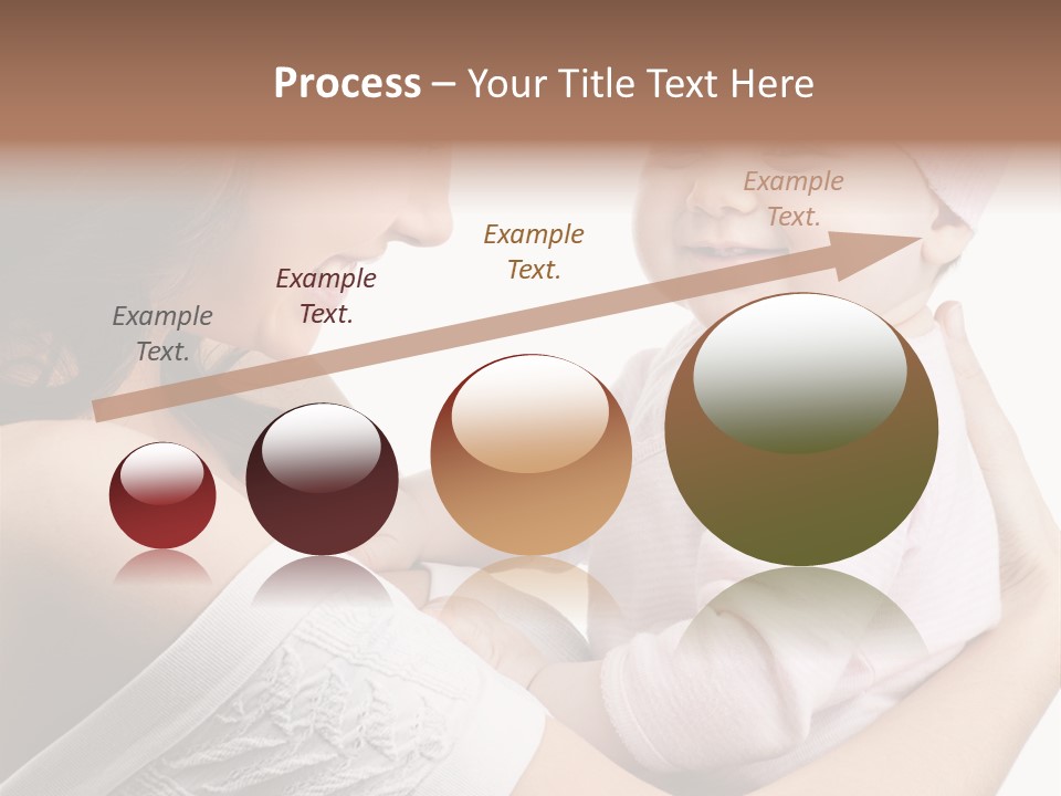 Parenting Smiling Holding PowerPoint Template