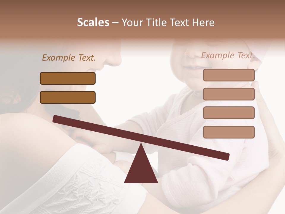 Parenting Smiling Holding PowerPoint Template