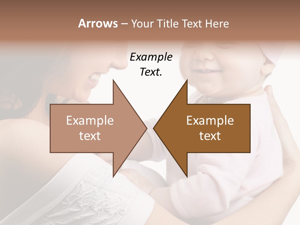 Parenting Smiling Holding PowerPoint Template