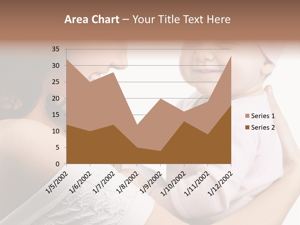 Parenting Smiling Holding PowerPoint Template