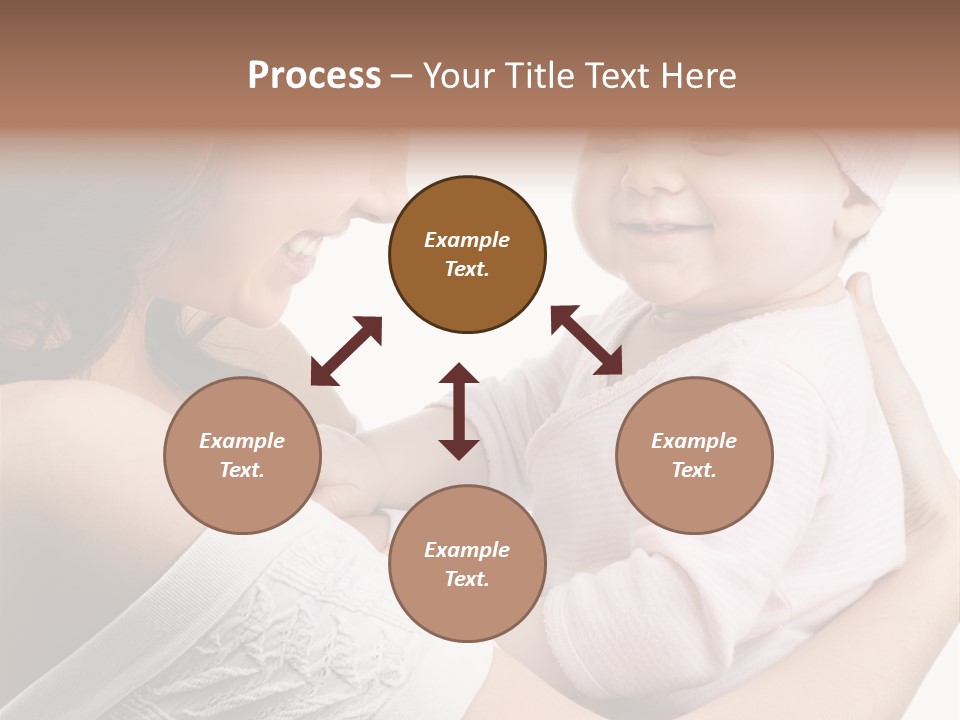 Parenting Smiling Holding PowerPoint Template
