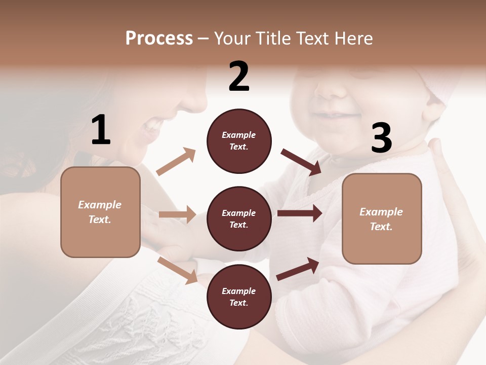 Parenting Smiling Holding PowerPoint Template