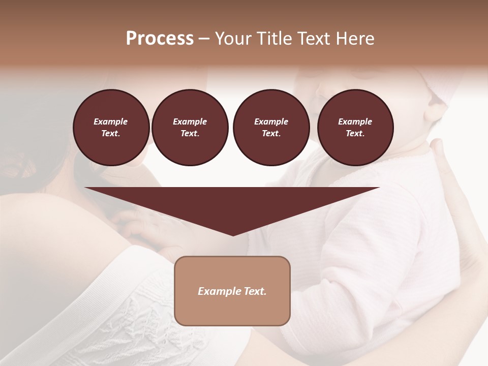 Parenting Smiling Holding PowerPoint Template