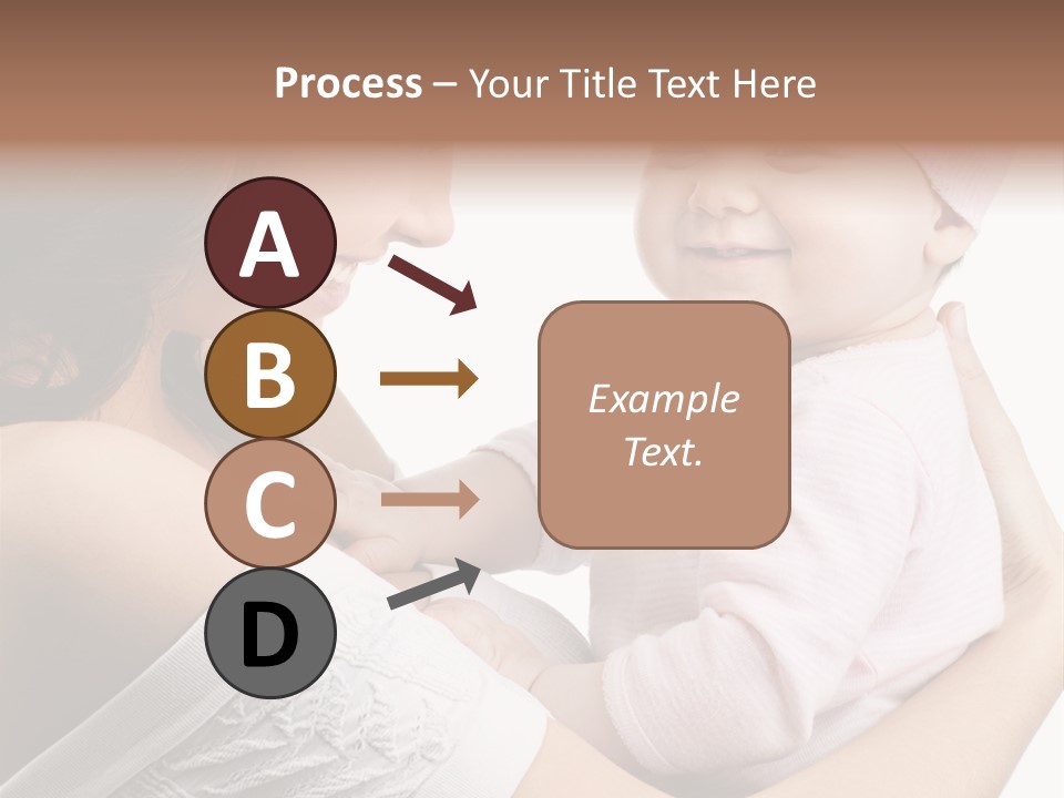 Parenting Smiling Holding PowerPoint Template