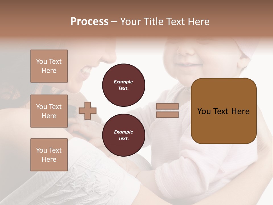 Parenting Smiling Holding PowerPoint Template