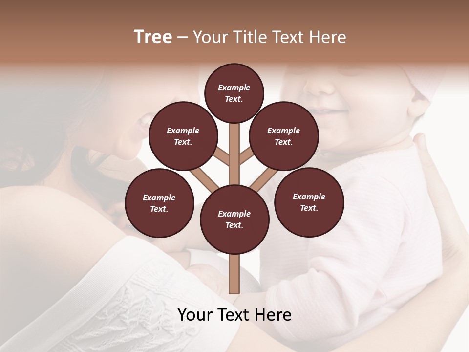 Parenting Smiling Holding PowerPoint Template
