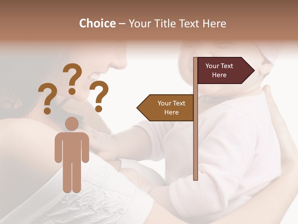 Parenting Smiling Holding PowerPoint Template