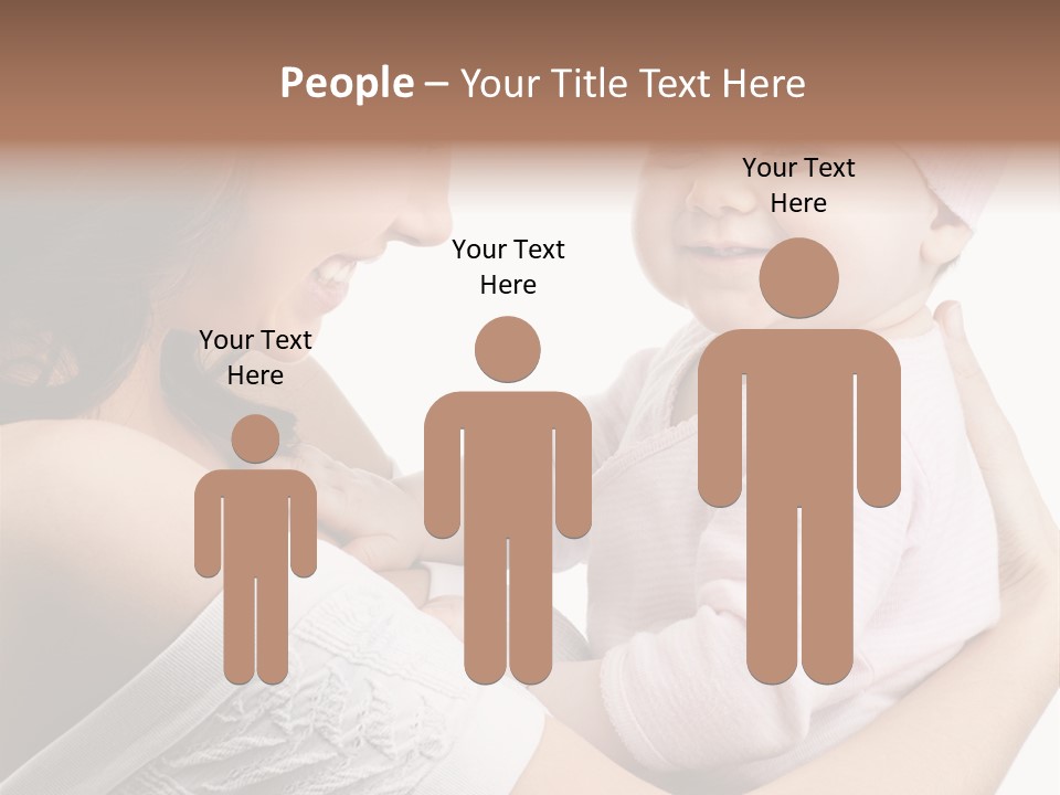 Parenting Smiling Holding PowerPoint Template