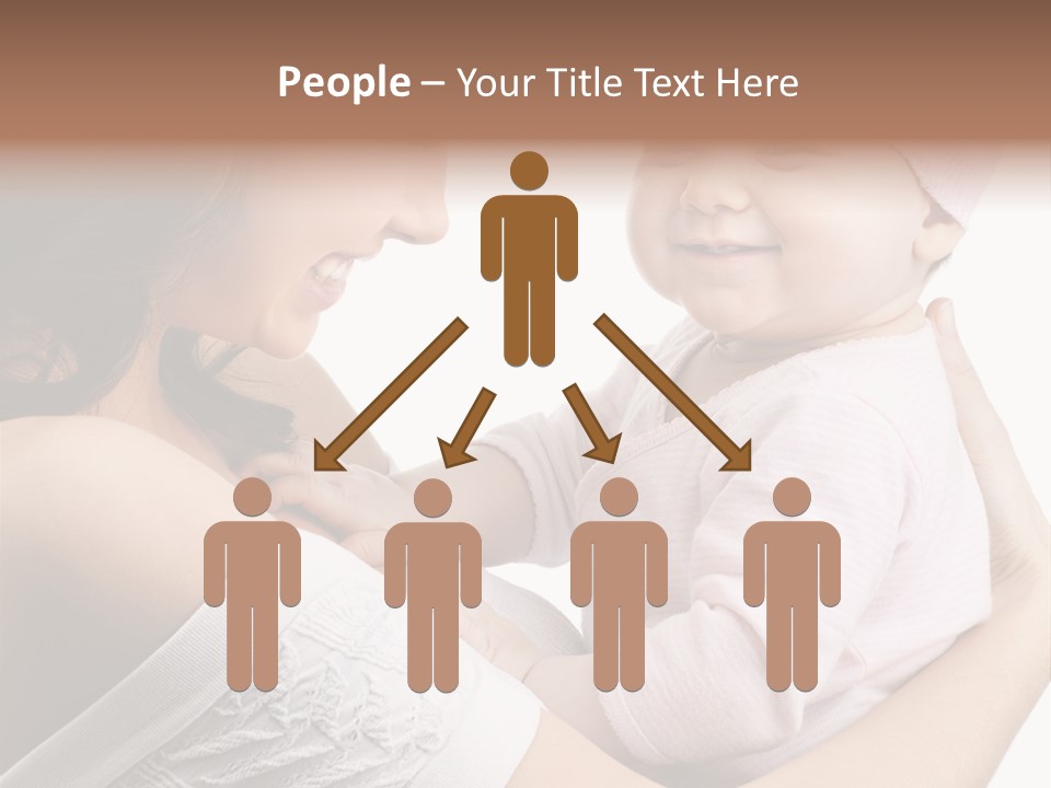 Parenting Smiling Holding PowerPoint Template