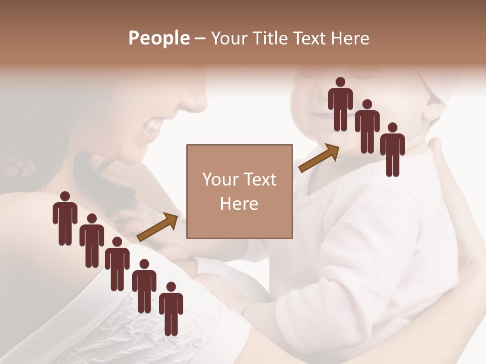 Parenting Smiling Holding PowerPoint Template