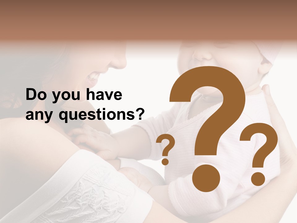 Parenting Smiling Holding PowerPoint Template