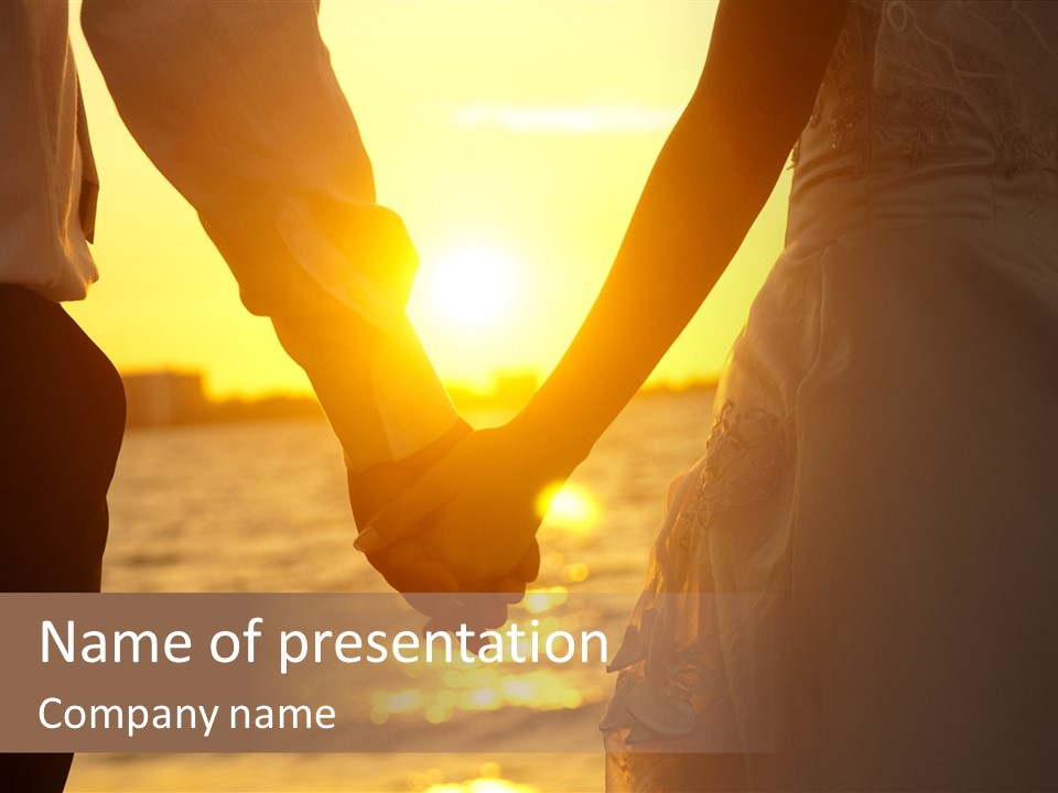 Sunlight Sunrise Man PowerPoint Template