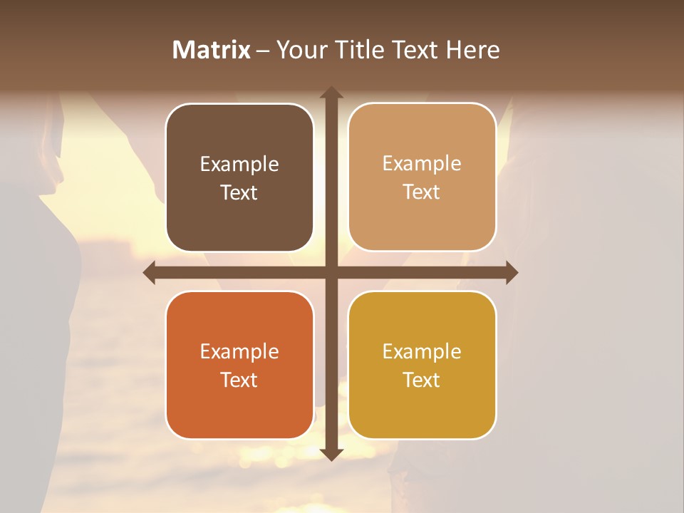 Sunlight Sunrise Man PowerPoint Template