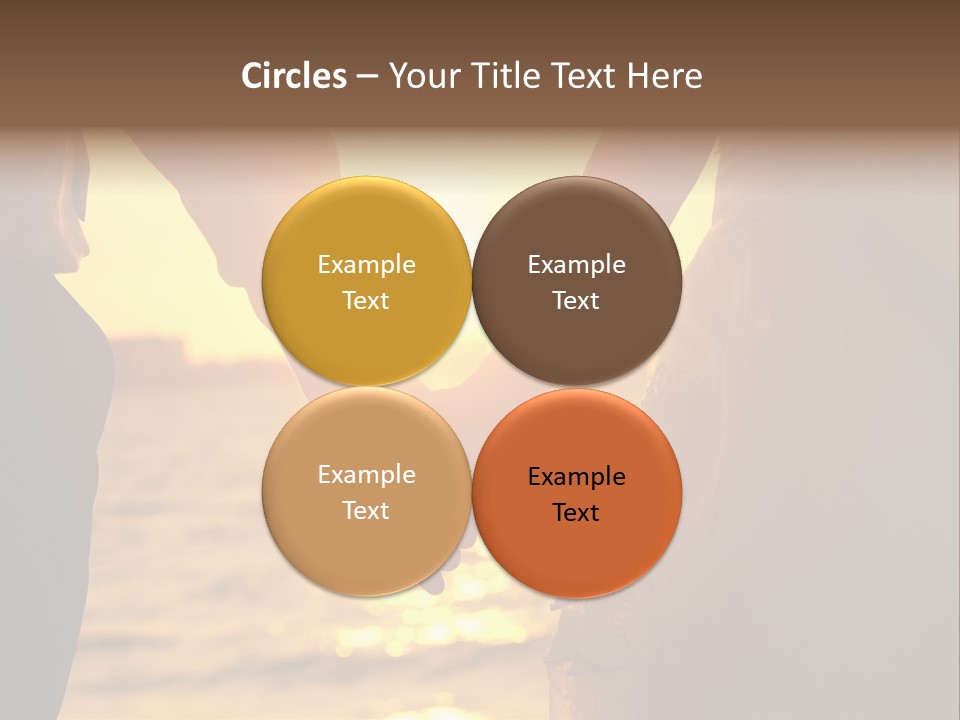 Sunlight Sunrise Man PowerPoint Template