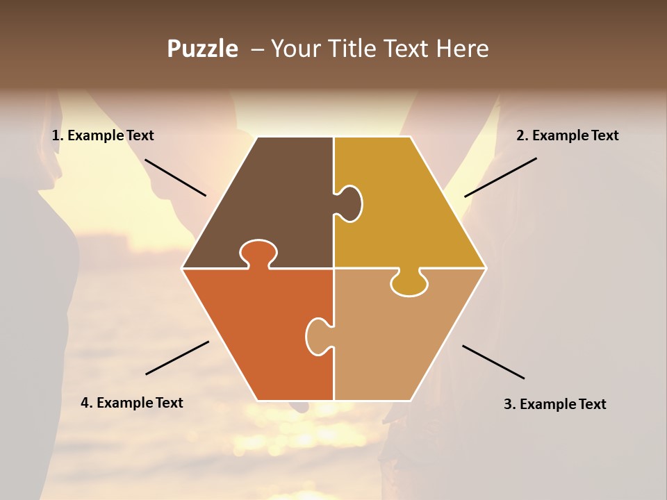 Sunlight Sunrise Man PowerPoint Template
