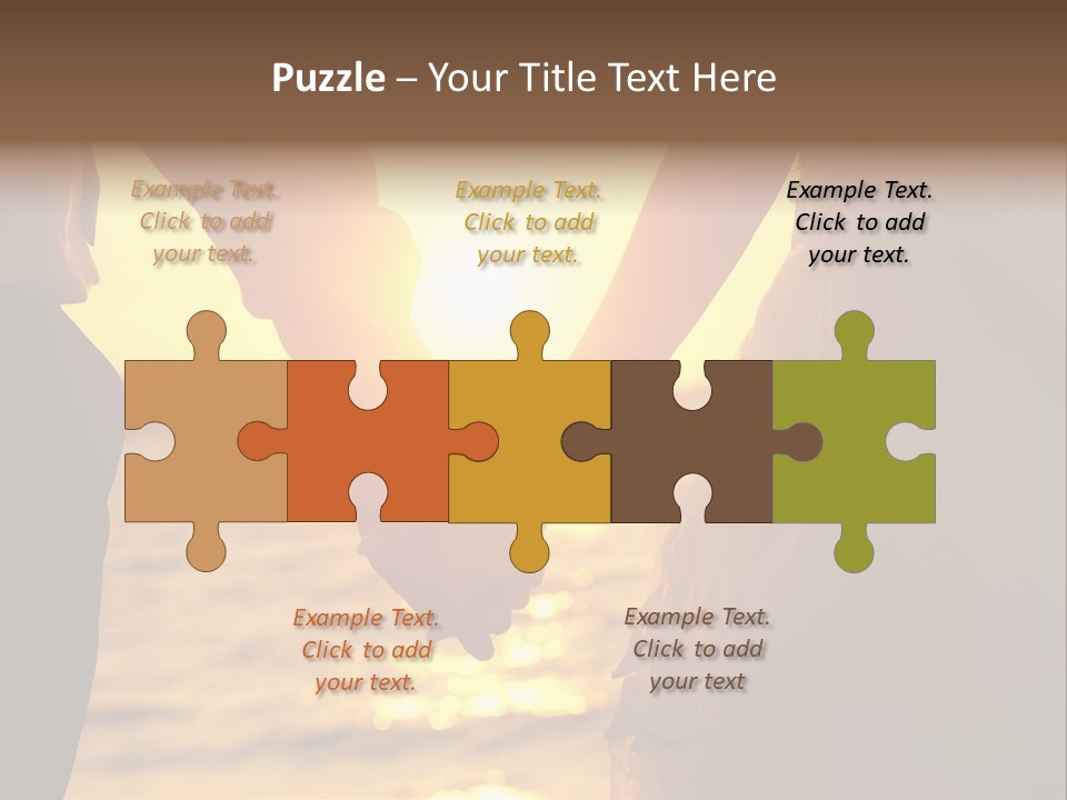 Sunlight Sunrise Man PowerPoint Template