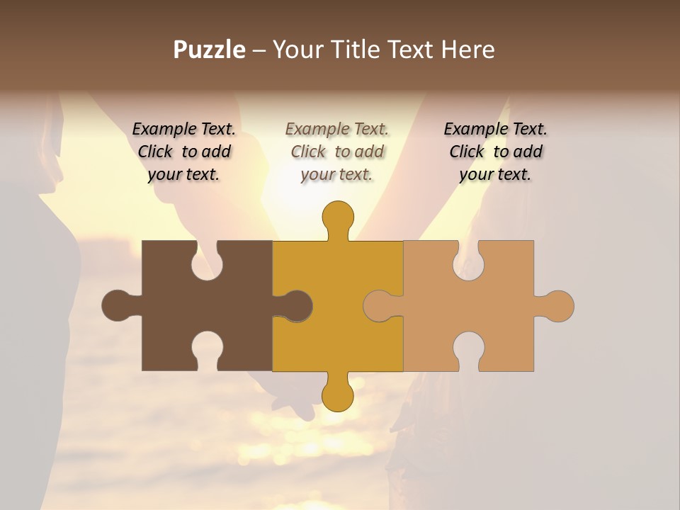 Sunlight Sunrise Man PowerPoint Template