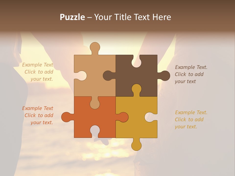 Sunlight Sunrise Man PowerPoint Template