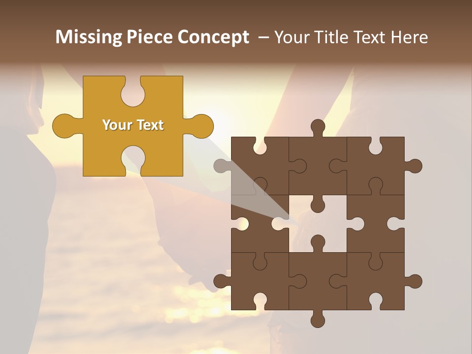 Sunlight Sunrise Man PowerPoint Template