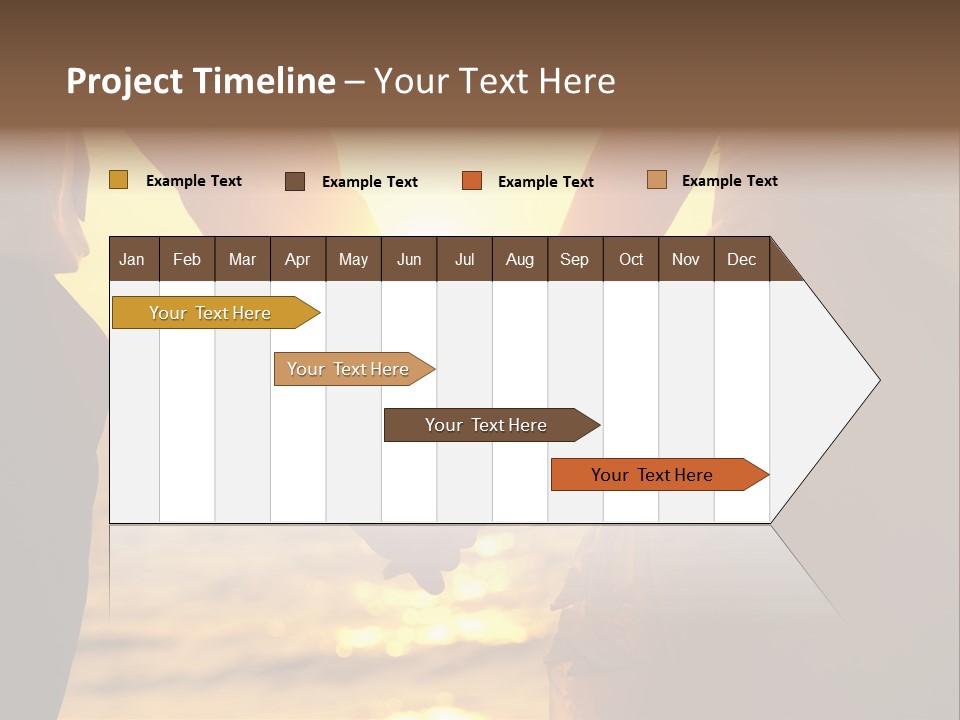 Sunlight Sunrise Man PowerPoint Template