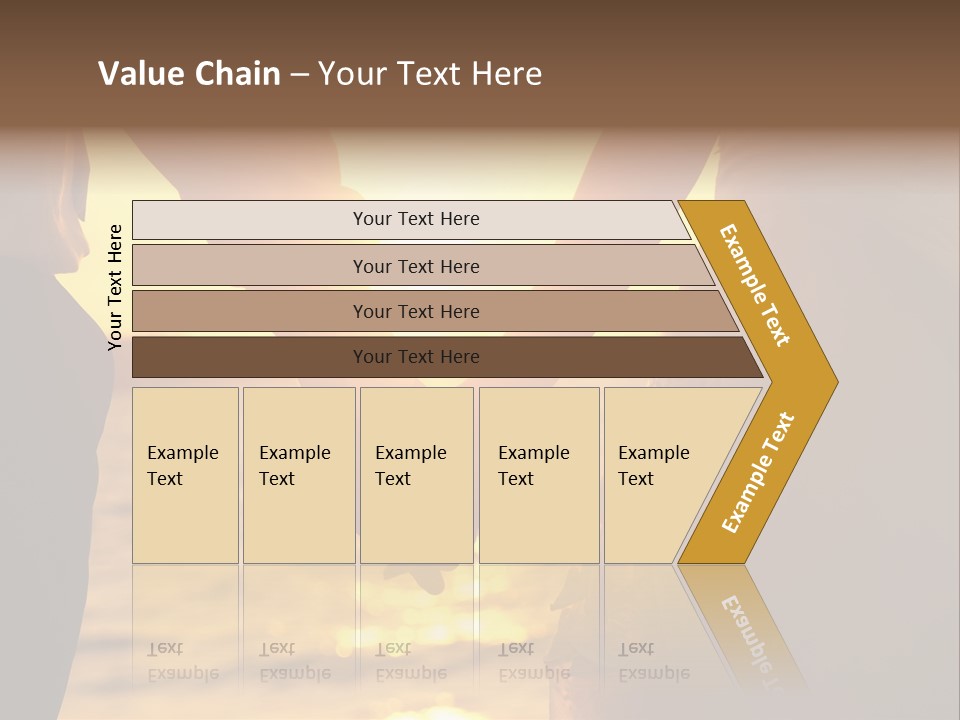 Sunlight Sunrise Man PowerPoint Template