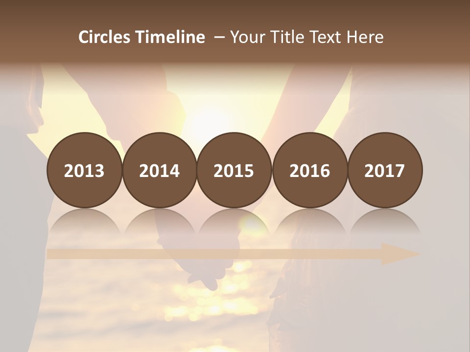 Sunlight Sunrise Man PowerPoint Template