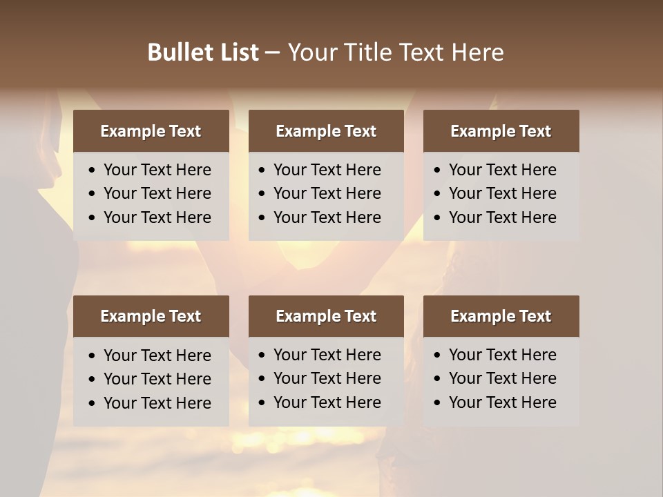 Sunlight Sunrise Man PowerPoint Template