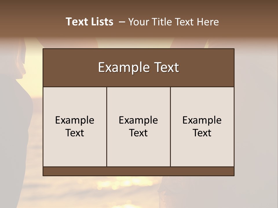 Sunlight Sunrise Man PowerPoint Template