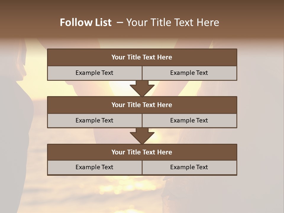 Sunlight Sunrise Man PowerPoint Template
