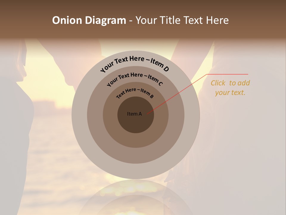 Sunlight Sunrise Man PowerPoint Template