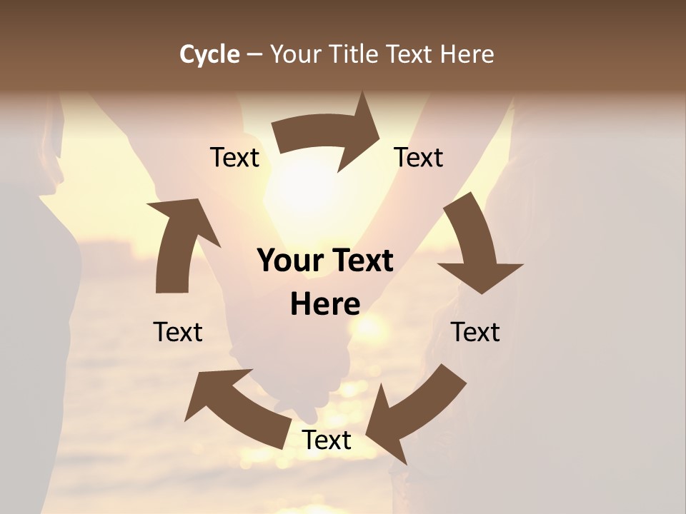 Sunlight Sunrise Man PowerPoint Template
