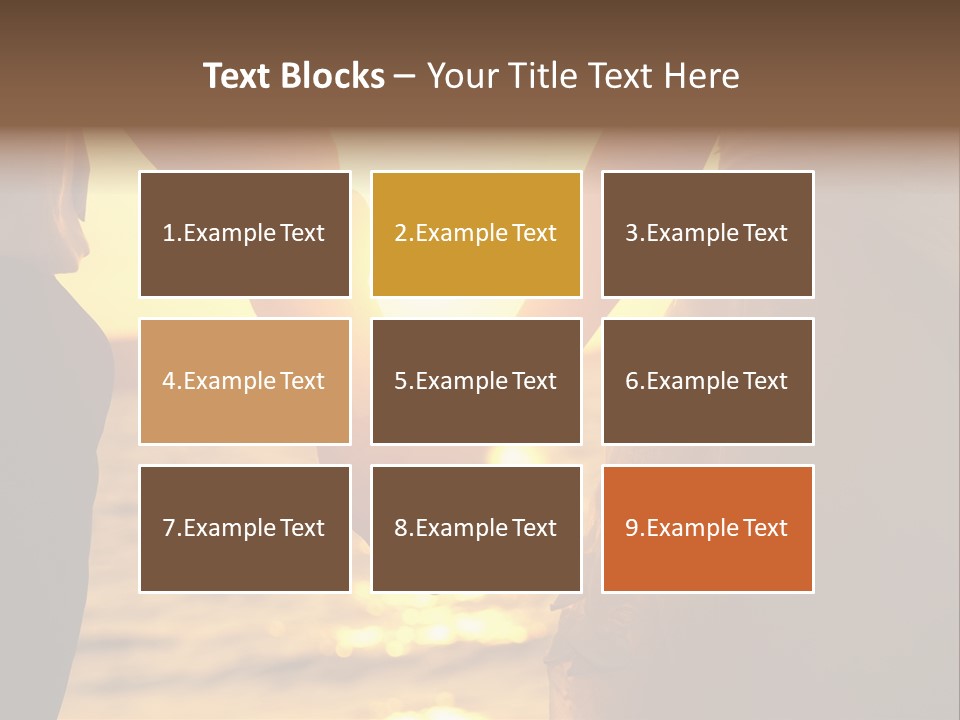 Sunlight Sunrise Man PowerPoint Template