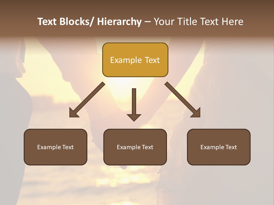 Sunlight Sunrise Man PowerPoint Template