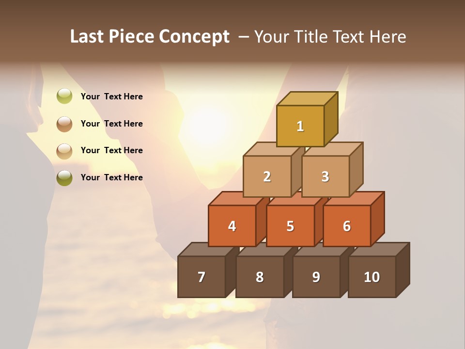 Sunlight Sunrise Man PowerPoint Template