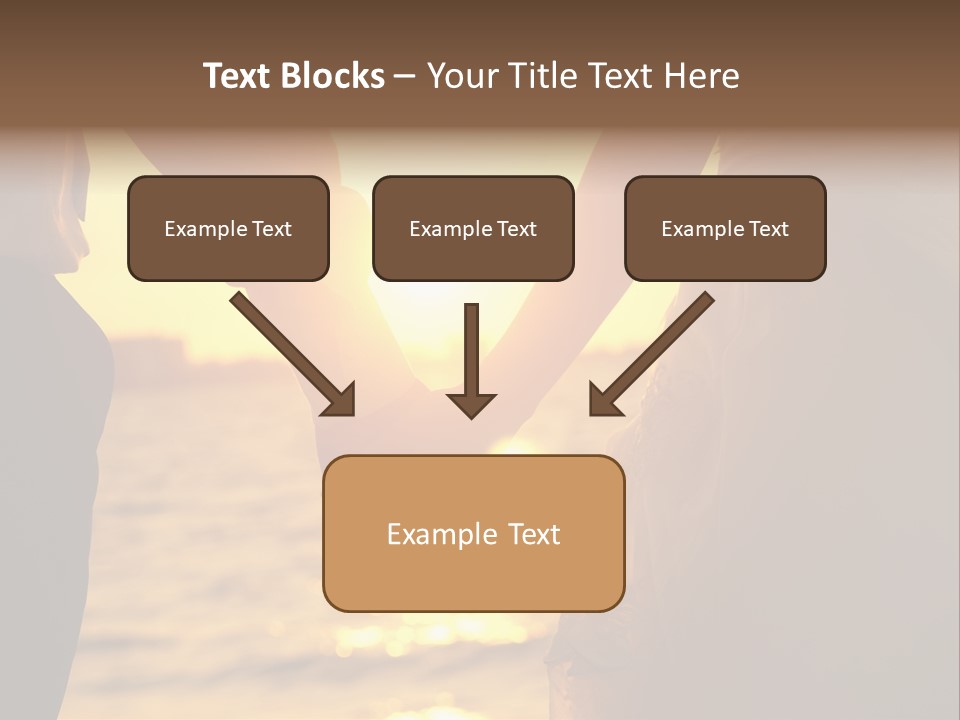 Sunlight Sunrise Man PowerPoint Template