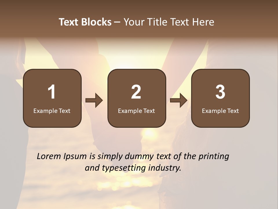 Sunlight Sunrise Man PowerPoint Template