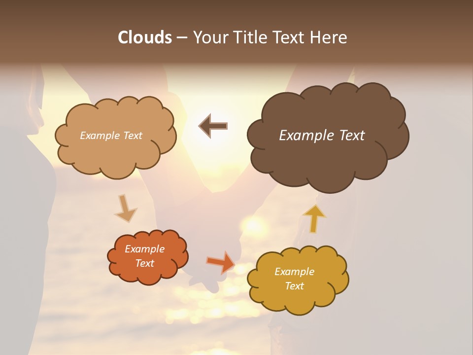 Sunlight Sunrise Man PowerPoint Template