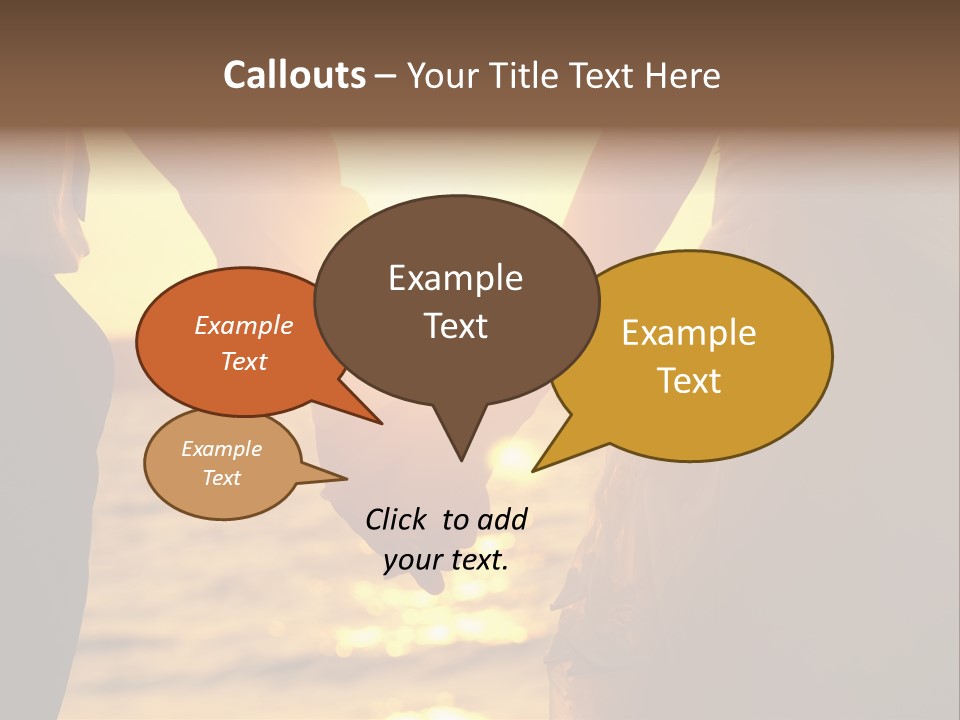 Sunlight Sunrise Man PowerPoint Template
