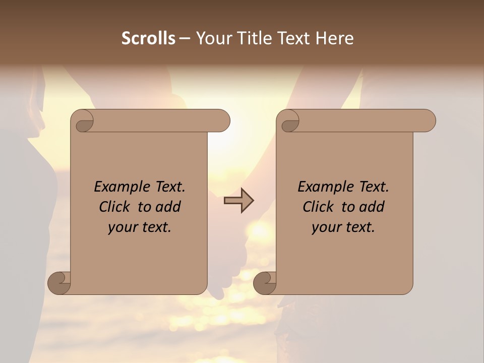 Sunlight Sunrise Man PowerPoint Template