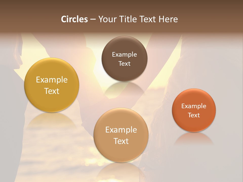 Sunlight Sunrise Man PowerPoint Template