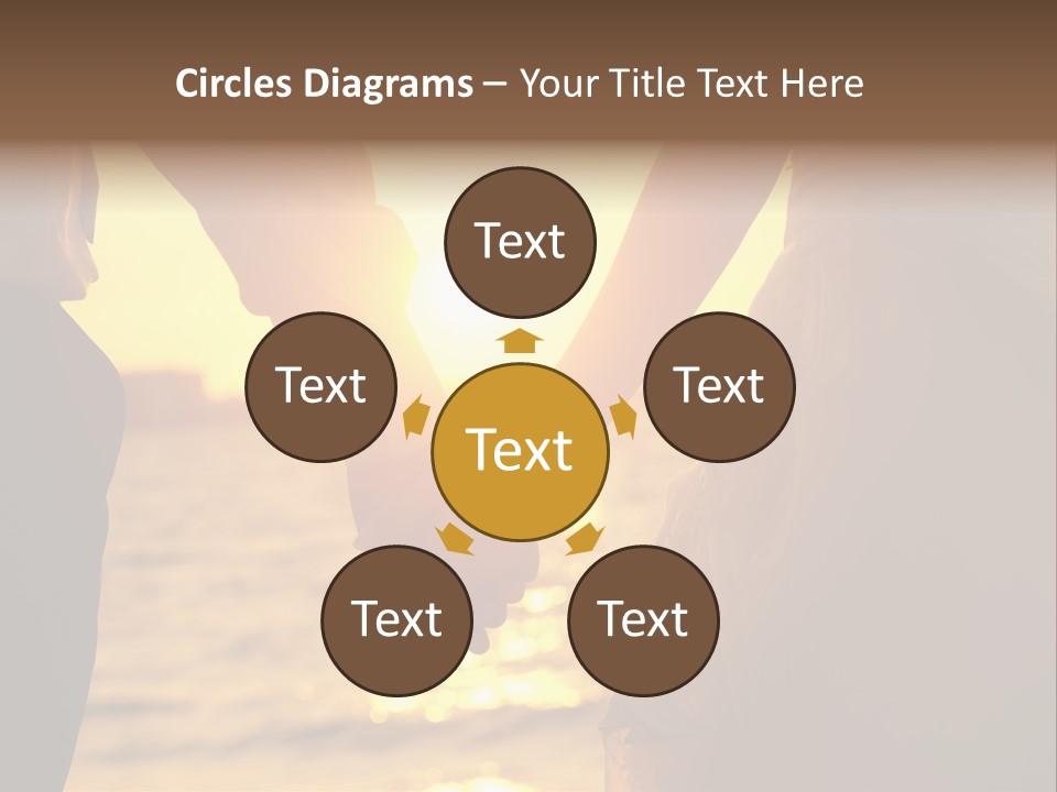 Sunlight Sunrise Man PowerPoint Template