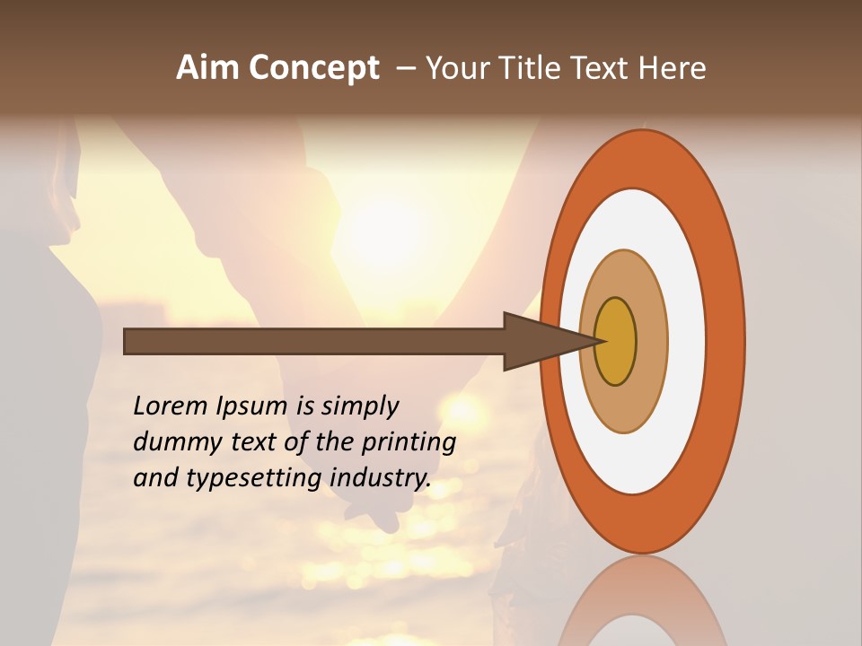 Sunlight Sunrise Man PowerPoint Template