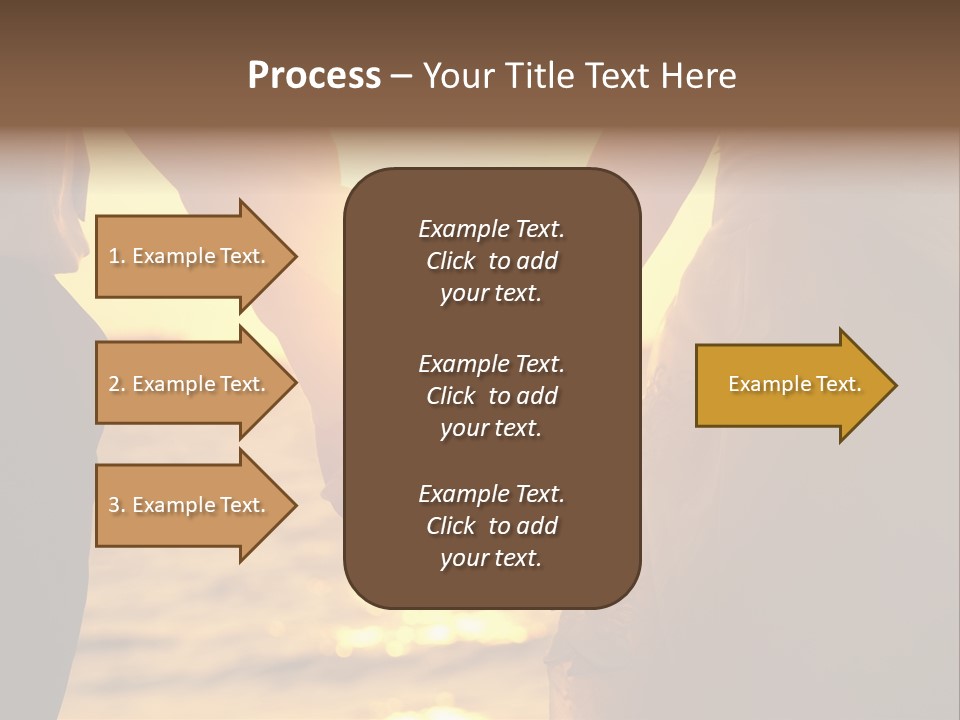 Sunlight Sunrise Man PowerPoint Template