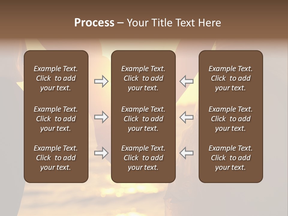 Sunlight Sunrise Man PowerPoint Template