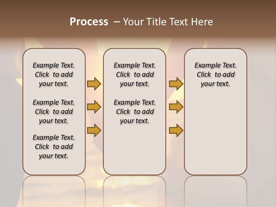 Sunlight Sunrise Man PowerPoint Template
